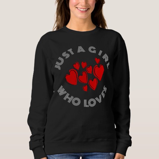 Sweatshirt Juste Une Fille Qui Aime Mère Fille Affection Ap (Devant)