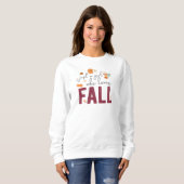 Sweatshirt Juste une fille qui aime tomber (Devant entier)