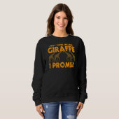 Sweatshirt Juste Une Giraffe De Plus Je Promets Giraffe Vinta (Devant entier)