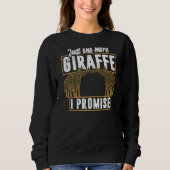 Sweatshirt Juste Une Giraffe De Plus Je Promets Giraffe Vinta (Devant)