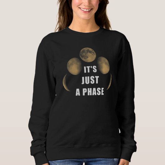 Sweatshirt Juste Une Lune Phase Lune Espace Lune Cycle 1 (Devant)