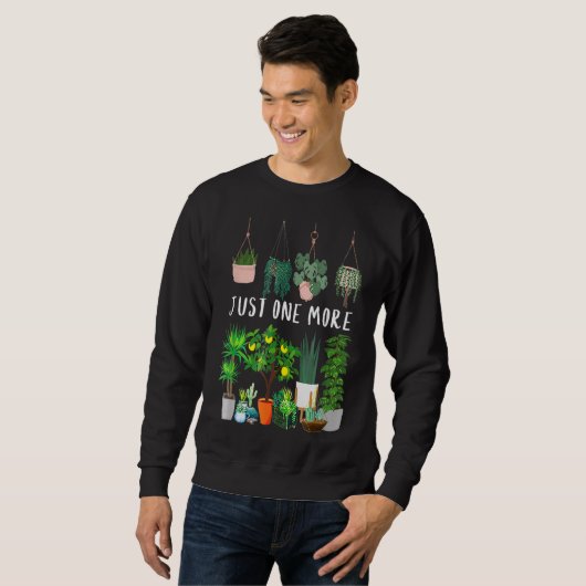 Sweatshirt Juste Une Maman Plante De Plus Fleur Intérieure Fl (Devant entier)