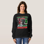 Sweatshirt Juste Une Mère Pitbulle Qui Noël (Devant entier)