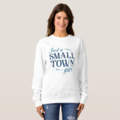 Sweatshirt Juste une petite fille de ville (Devant entier)