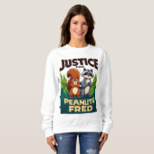 Sweatshirt Justice pour arachide L'écureuil et Fred (Devant entier)