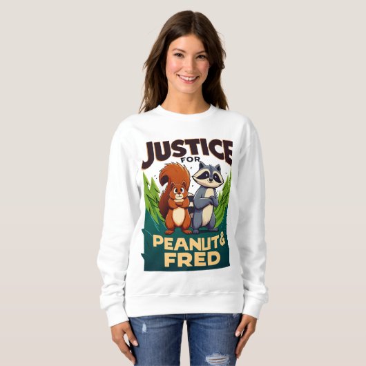 Sweatshirt Justice pour arachide L'écureuil et Fred (Devant entier)