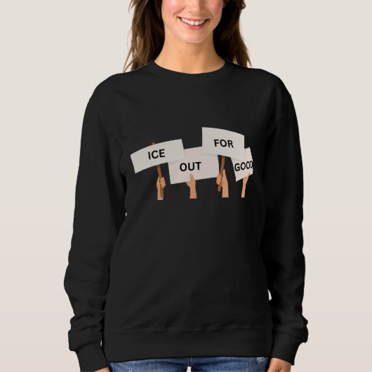 Sweatshirt Justice sociale Anti ICE (Devant)