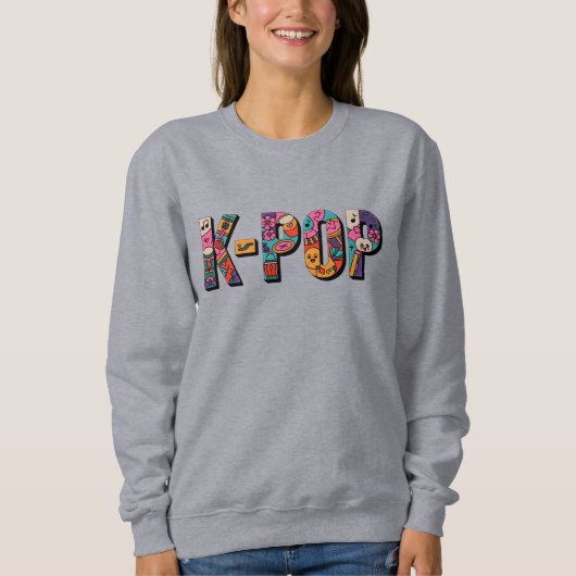 Sweatshirt K-POP: Doodle Pop (Devant)