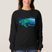 Sweatshirt Kailua Hawaii nage Honu (Devant)