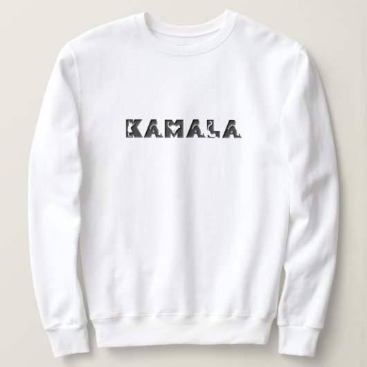 Sweatshirt KAMALA dans l'alphabet de chat (Design devant)