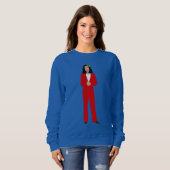 Sweatshirt kamala harris noël saint (Devant entier)