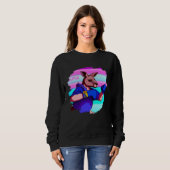 Sweatshirt Kangaroo Boxing Cool Kangaroo Boxing Boxer (Devant entier)