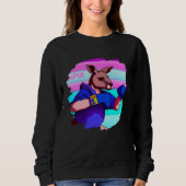 Sweatshirt Kangaroo Boxing Cool Kangaroo Boxing Boxer (Devant)