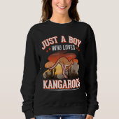 Sweatshirt Kangaroo Boy Australia Kangaroo (Devant)
