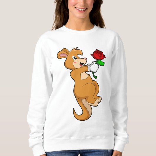 Sweatshirt Kangaroo with Flower (Devant)