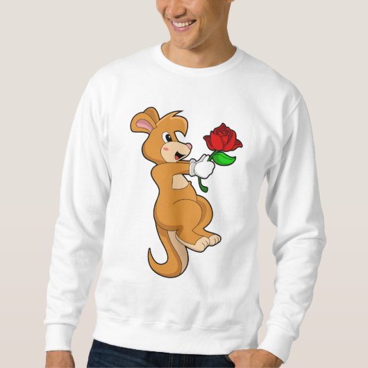Sweatshirt Kangaroo with Flower (Devant)