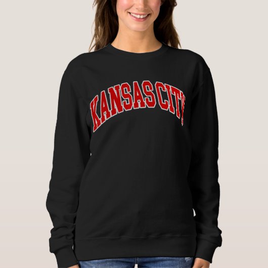 Sweatshirt Kansas City Missouri Throwback Classique (Devant)