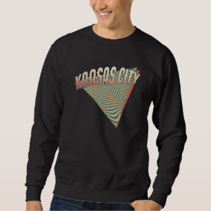 Sweatshirt Kansas City Missouri Throwback Vintage Rétro