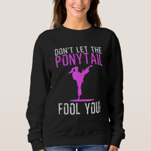 Sweatshirt Karate For Women Girls Karate Kick Martial Art