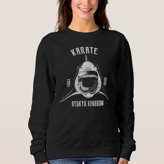 Sweatshirt Karate japonais de requin (Devant)