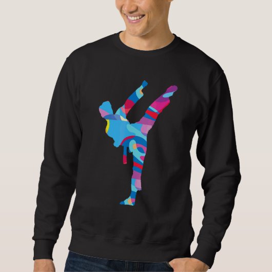 Sweatshirt Karate Karate Graphique Coloré (Devant)