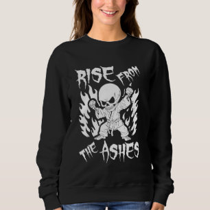 Sweatshirt Karate Skeleton - Fighter Martial Arts Karate