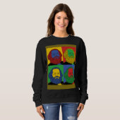 Sweatshirt Karl Marx  Retro Pop Historical Graphic (Devant entier)