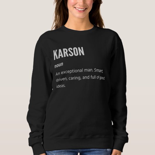 Sweatshirt Karson Noun An Exceptional Man (Devant)