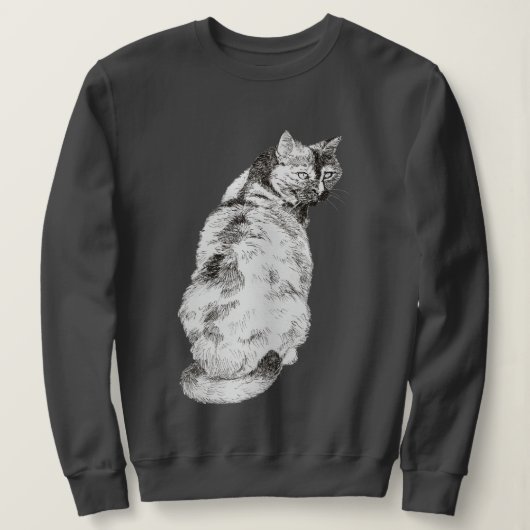 Sweatshirt Katt (Design devant)