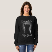 Sweatshirt Katzen Spruch  Die mit der Katze sprechen (Devant entier)