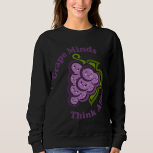 Sweatshirt Kawaii Mignonne Esprit De Raisins Penser Comme Fru