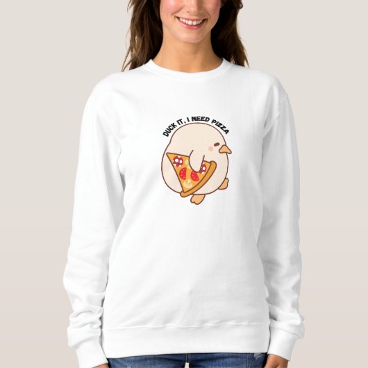 Sweatshirt Kawaii Pizza Lover (Devant)