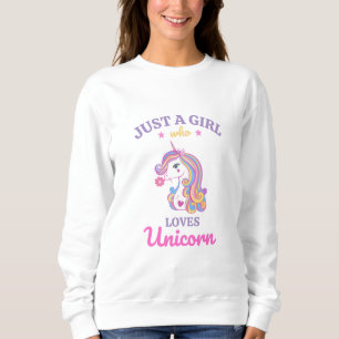 Sweatshirt Kawaii Rainbow Unicorn magique coloré