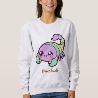 Sweatshirt Kawaii Scorpion Cute Pastel Cartoon