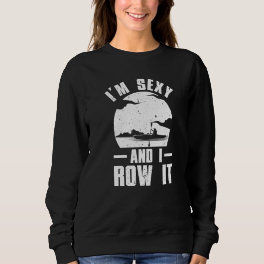 Sweatshirt Kayak For Men Women Kayaking Rowing Kayak 2 (Devant)