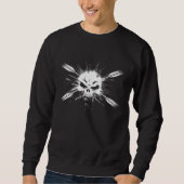 Sweatshirt Kayaker For Life  Float til We Die  Skull & Paddle (Devant)