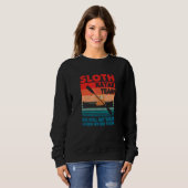 Sweatshirt Kayaker Sloth Kayak Team We Will Get There When We (Devant entier)