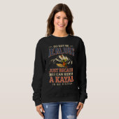 Sweatshirt Kayaking Boy N'Est Pas Jeune Juste Parce Que Je Pe (Devant entier)