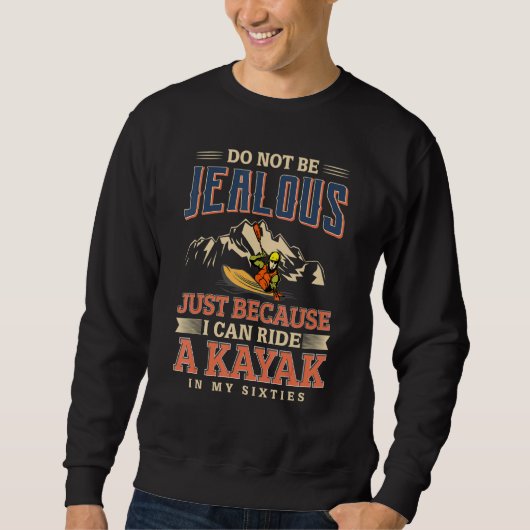 Sweatshirt Kayaking Boy N'Est Pas Jeune Juste Parce Que Je Pe (Devant)