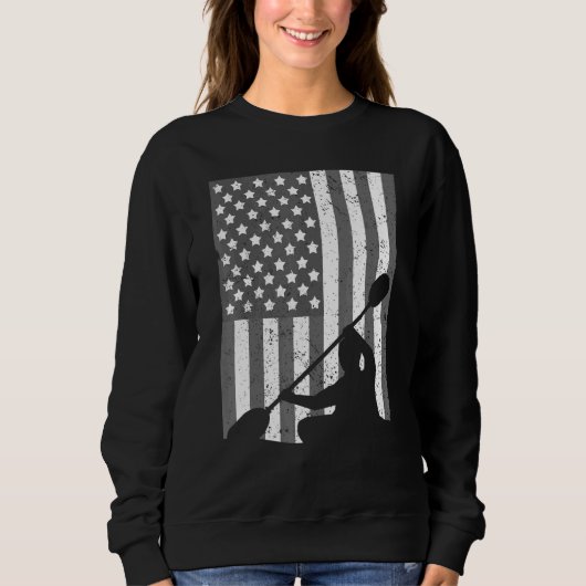 Sweatshirt Kayaking For Men Women Kayak Fishing (Devant)