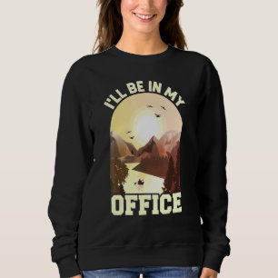 Sweatshirt Kayaking Ill Être Dans Mon Bureau Mountain River L