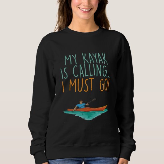 Sweatshirt Kayaking Kayak cadeau (Devant)