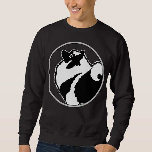 Sweatshirt Keeshond Graphics - Cute Original Chig Art (Devant)