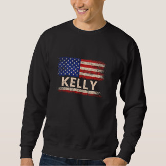 Sweatshirt Kelly Nom Chemise Kelly Nom Drapeau américain