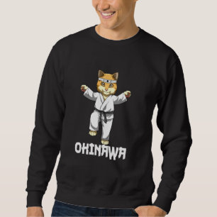 Sweatshirt Kempo Karate Cat Okinawa Japon