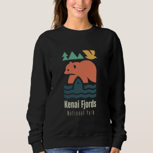 Sweatshirt Kenai Fjords National Park Alaska Animaux minimaux