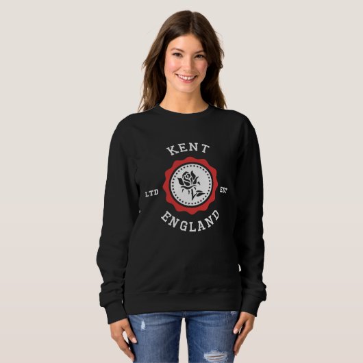 Sweatshirt KENT England Rose Badge (Devant entier)