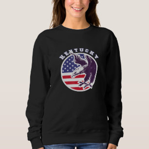Sweatshirt Kentucky American Patriot Veteran Eagle Pride Stat