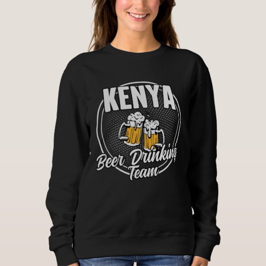 Sweatshirt Kenya Squad Ale  Kenyan Beer Drinking Team (Devant)