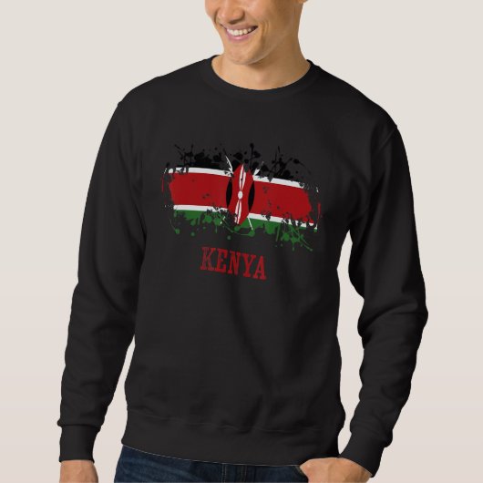Sweatshirt Kenyan enthusiasts for Kenya and Kenya (Devant)